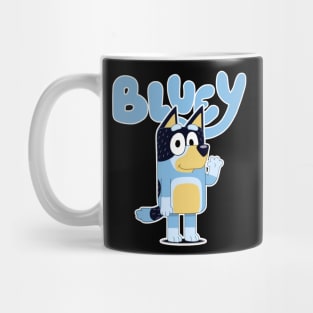 the blue dog Mug